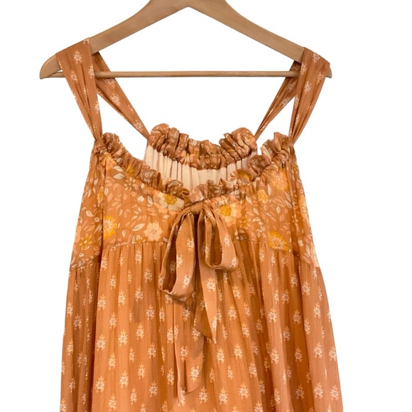 Spell and the Gypsy Utopia Boho Maxi Dress Womens XS Cinnamon Strappy Sleeveless - Picture 8 of 16